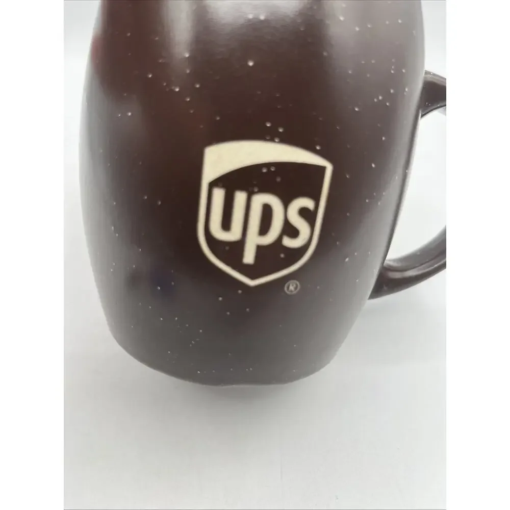 UPS UNITED PARCEL SERVICE Postal Service Logo Brown/Yellow Coffee Rare Shape